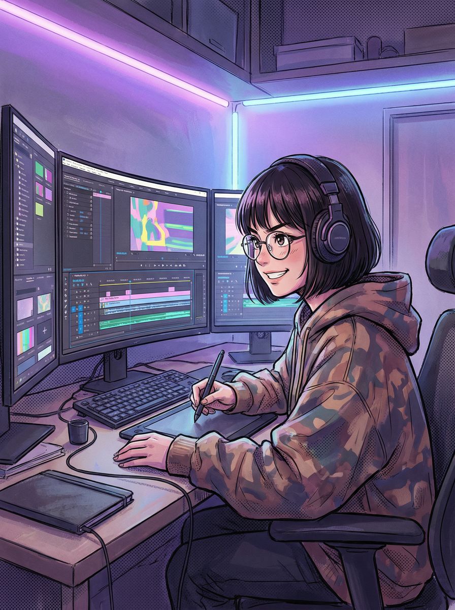 萝莉视频剪辑师王芳